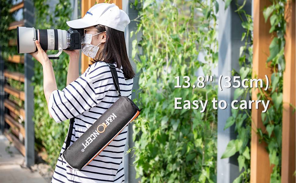 K&F Concept Lightweight Travel Tripod Carbon Fiber KF09.077V3 - 7